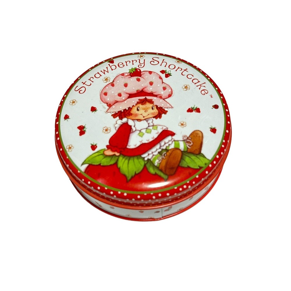 Vintage Strawberry Shortcake 2002 Coaster Set Includes Four In Round Tin Holder